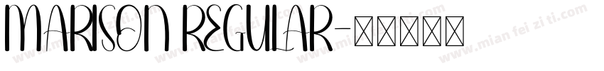 MARISON REGULAR字体转换